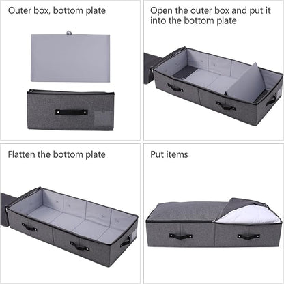 Omygarden Foldable Fabric Sturdy Under Bed Storage Box - Image 7