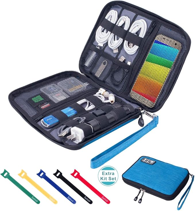 Travel Cable Organizer Bag Waterproof Portable Electronic Accessories Organizer by Sunsir