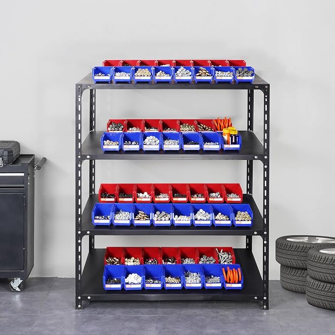 VEVOR Plastic Stackable Storage Bins 24 Pack, Hanging Stackable Storage - Image 8