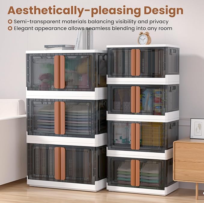LCG 3-Tier Foldable Plastic Storage Bins - Image 5