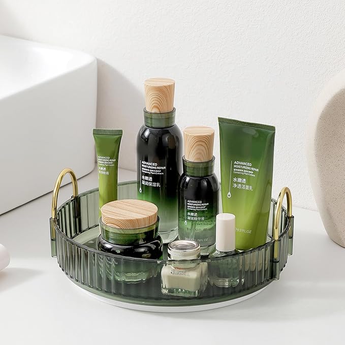 Rotating Makeup Organizer for Vanity, Skincare Make Up Organizers for Bathroom by Aveniee