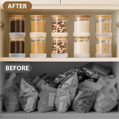 TBWIND 17oz Round Glass Storage Containers - Image 2