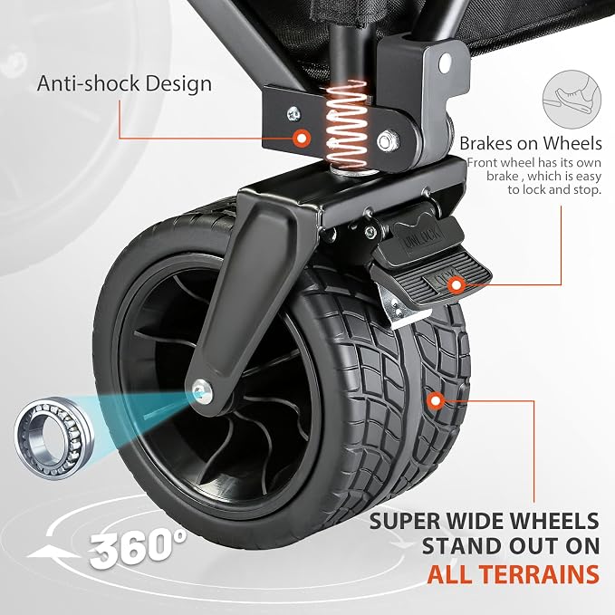 EchoSmile Collapsible Folding Wagon Cart - Image 4