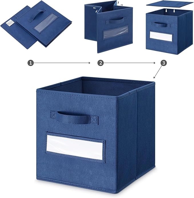 13x13x13 storage cube bins Fabric storage cubes - Image 4
