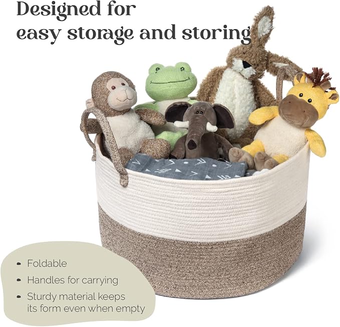 Luxury Little XXXL Nursery Storage Basket, Laundry Basket - Image 7