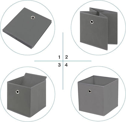 Fabric Cubes Storage Containers, 11 Inch Cloth Storage Cube Foldable Storage - Image 6