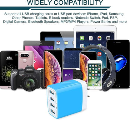 USB Wall Charger, Charging Block, Samsung Galaxy, Kindle Fire, Headphones - Image 6