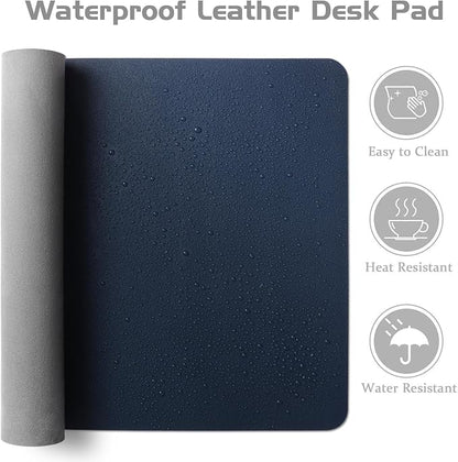 Aothia Leather Desk Pad Protector, Office Desk Mat, Large Mouse Pad, Laptop - Image 4
