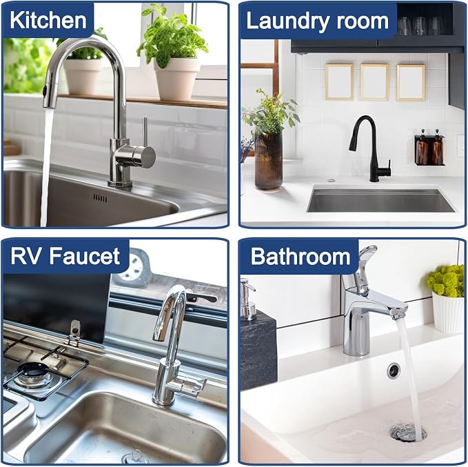 Meiliweser Silicone Faucet Mat for Kitchen Sink – Gen 3 10° Slope Splash Guard - Image 6