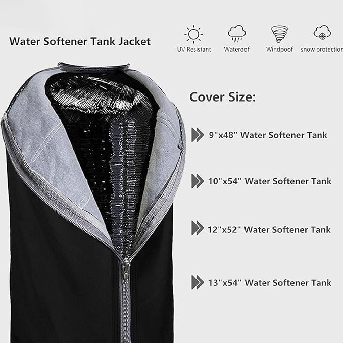Water Softener Cover Heavy Duty Water Sweat Proof Outdoor Softener Tank - Image 2