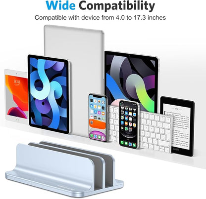 OMOTON Vertical Laptop Stand, Desktop Aluminum Mac Book Stand - Image 3