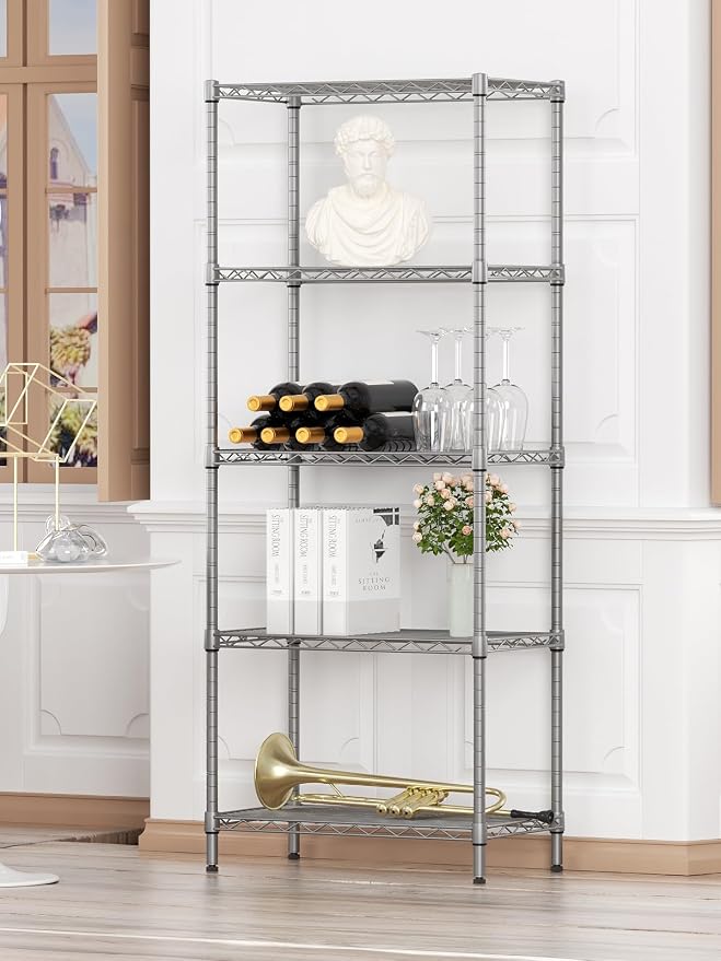 SINGAYE Shelf Wire Shelving Adjustable Storage Shelves Rack Standing Units - Image 9