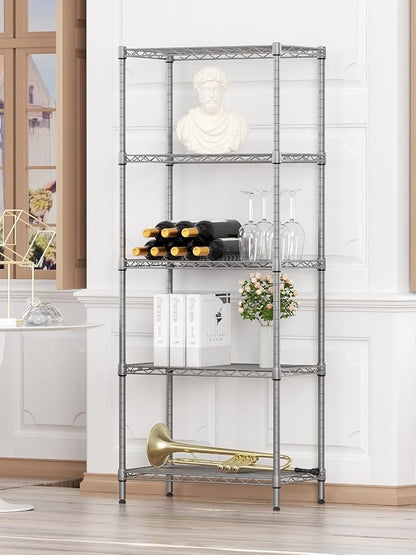 SINGAYE Shelf Wire Shelving Adjustable Storage Shelves Rack Standing Units - Image 9