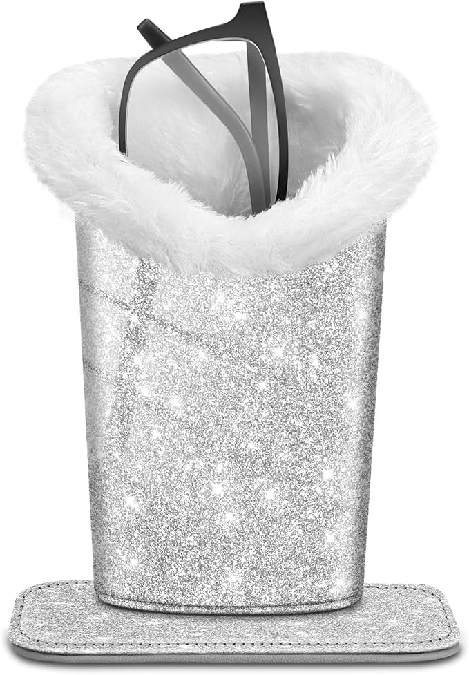 Fintie Plush Lined Eyeglasses Holder, Glasses Stand Case, Anti-scratch Glasses by Fintie