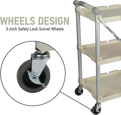 Olympia Tools 89-351 Pack-N-Roll Folding Collapsible Service Cart, 150LB - Image 6
