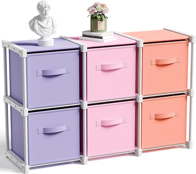 Briwooody 6 Cube Storage Organizer Bins by Briwooody