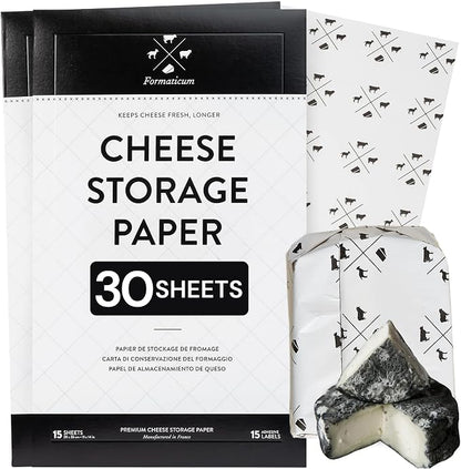 Formaticum Cheese Storage Wax Coated Paper, Keep Cheese or Charcuterie Fresh by Formaticum