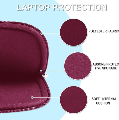 Laptop Sleeve 14 inch, Shockproof Protective Laptop Cover Briefcase Carrying - Image 5