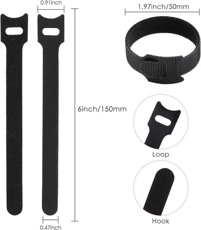 120PCS 6 Inch Reusable Cable Ties Wire Ties Cord Organizer Cable Organizer - Image 2