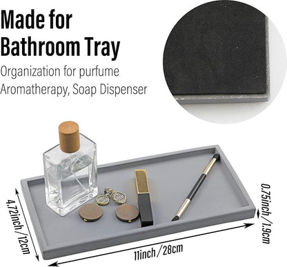FREELOVE Concrete Countertop and Vanity Tray – Small Soap Dispenser Bottles - Image 2