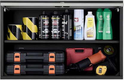 VEVOR Metal Wall Cabinet, 30.31 x 12.01 x 19.69 Inch, Floating Garage Tool - Image 9