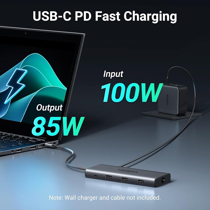 UGREEN 10-in-1 USB C Docking Station, Dual HDMI 4K@60Hz, Single 8K@30Hz - Image 5
