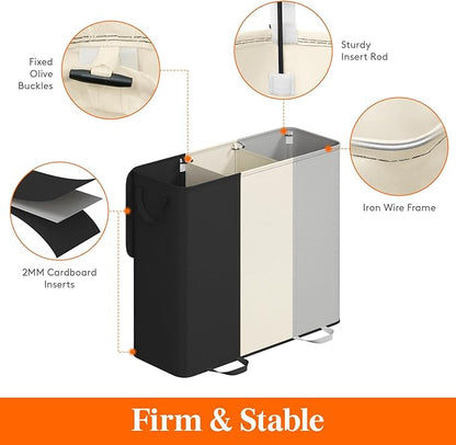 Lifewit Triple Laundry Hamper - Image 3