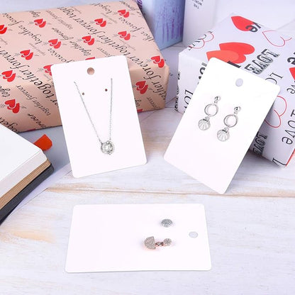 MIAHART 150 Set Earring Holder Cards Necklace Display Cards - Image 5
