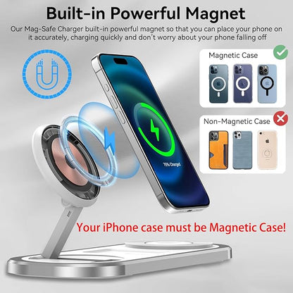 3 in 1 Fast Wireless Charger Stand - Image 5