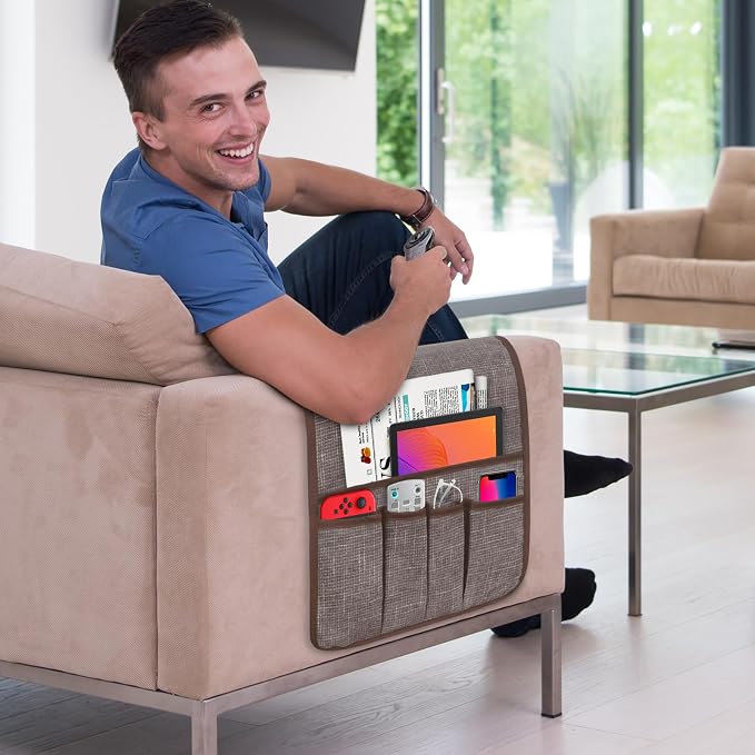 Armchair Caddy Remote Control Holder, Couch Caddy Gifts - Image 2