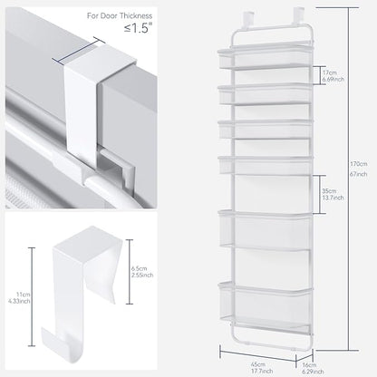 Whitmor Over The Door Organizer Storage, 6 Tier Hanging Door Organizer - Image 3