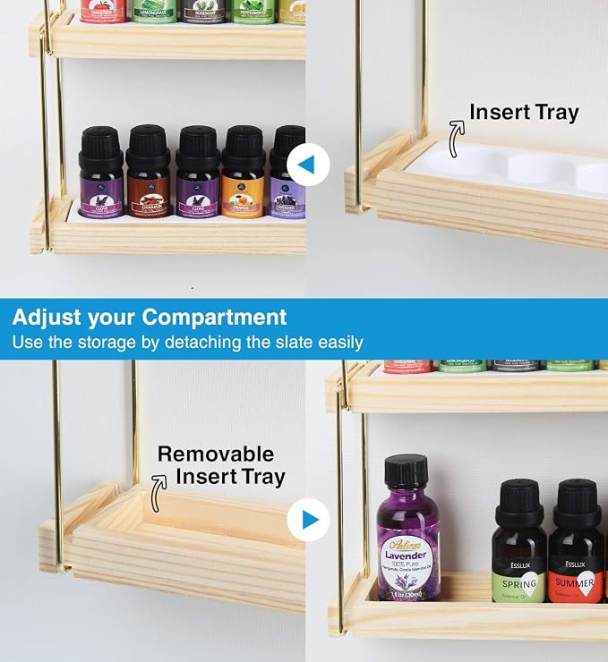 J JACKCUBE DESIGN Wall Mount Essential Oils Display Shelf - Image 6