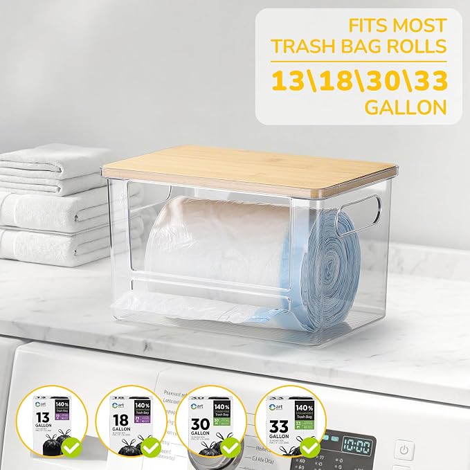 Trash Bag Dispenser Holder, 3-in-1 Laundry Detergent Dispenser Under Sink - Image 8