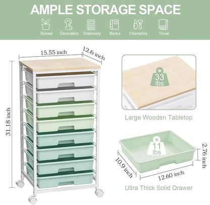 Rolling Storage Utility Cart Organizers - Image 2
