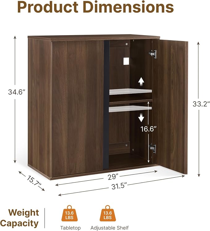 KISLOT 63" Sideboard Buffet Cabinet - Image 2