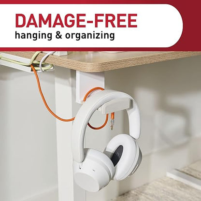 Command Headphone Hanger, 1 Holder and 4 Strips, Holds a 2.7" Wide Band - Image 5