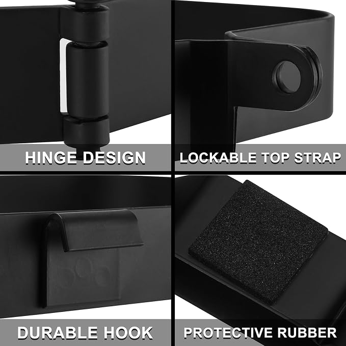 Mayouko Lockable Jerry Gas Can Holder Rack, 5 Gallon / 20 Liter Steel Jerry Can - Image 6