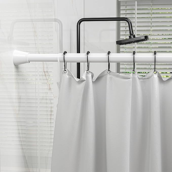 AIZESI 1Pc Spring Tension Curtain Rod, Adjustable 45-77 Inch, perfectly suitable - Image 9