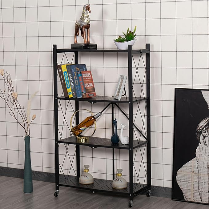 Life Hacks 2pcs 4-Tier Foldable Shelves - Image 2