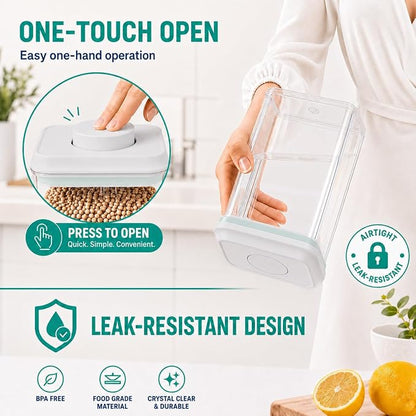 POP Airtight Flour-Rice Food-Storage Container - 4L/4.2Qt Jar - Image 3