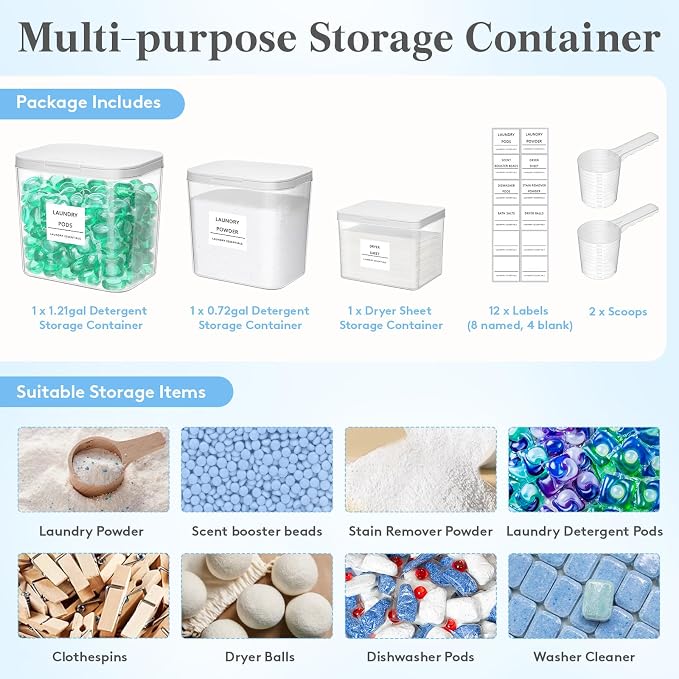 Lifewit Laundry Pods Container - Image 6