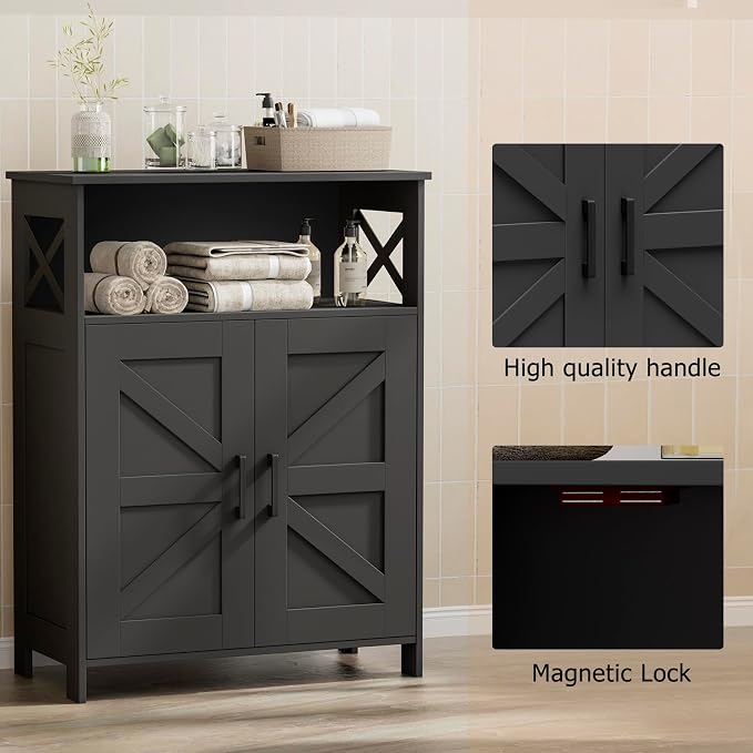 Homhedy Farmhouse Bathroom Storage Cabinet - Image 5