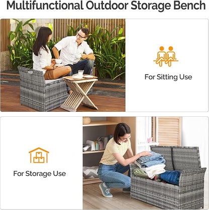 VINGLI 40 Gallon Outdoor Storage Bench - Image 4