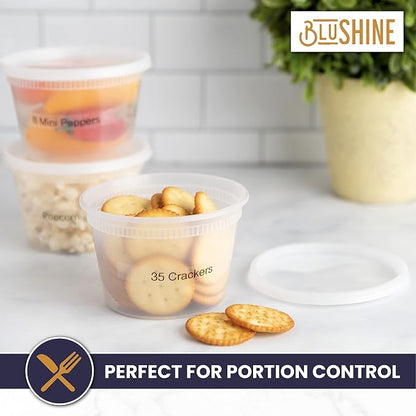 16 oz. Plastic Deli Food Storage Containers - Image 3