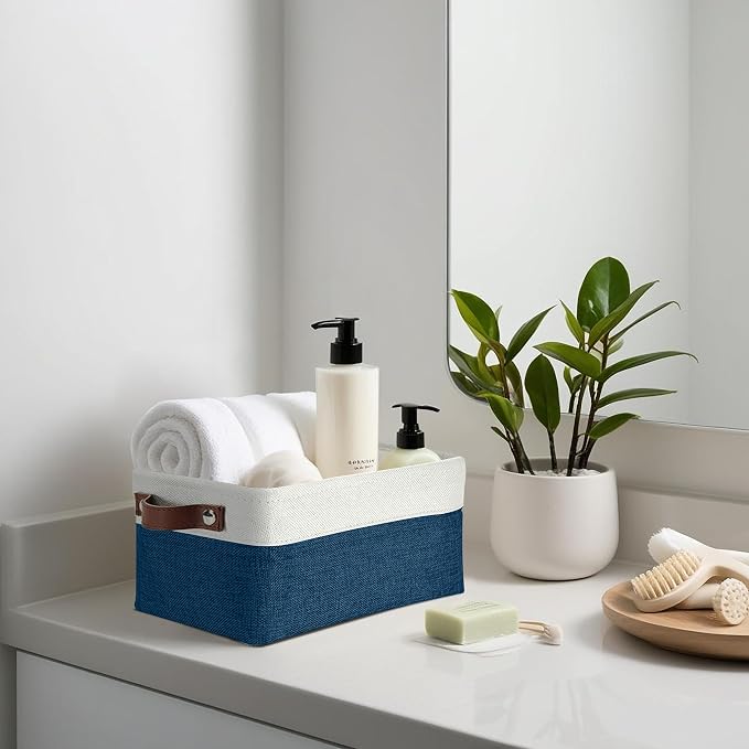 DECOMOMO Small Storage Basket, Closet Storage Bins, Baskets - Image 3