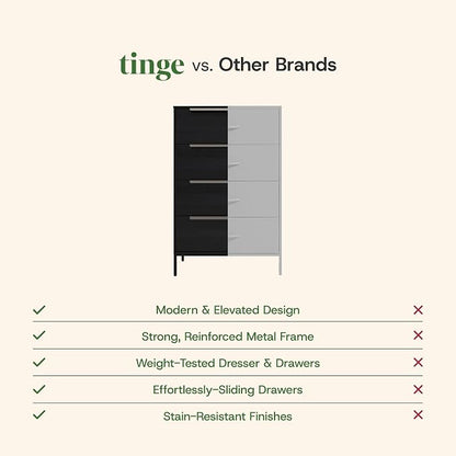 tinge Lira Premium Fabric Dresser - Image 9