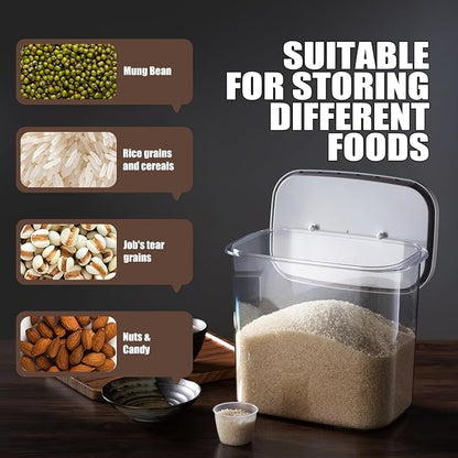 Rice Container - 25 Lbs/12KG/12L Rice Dispenser Storage - Image 2