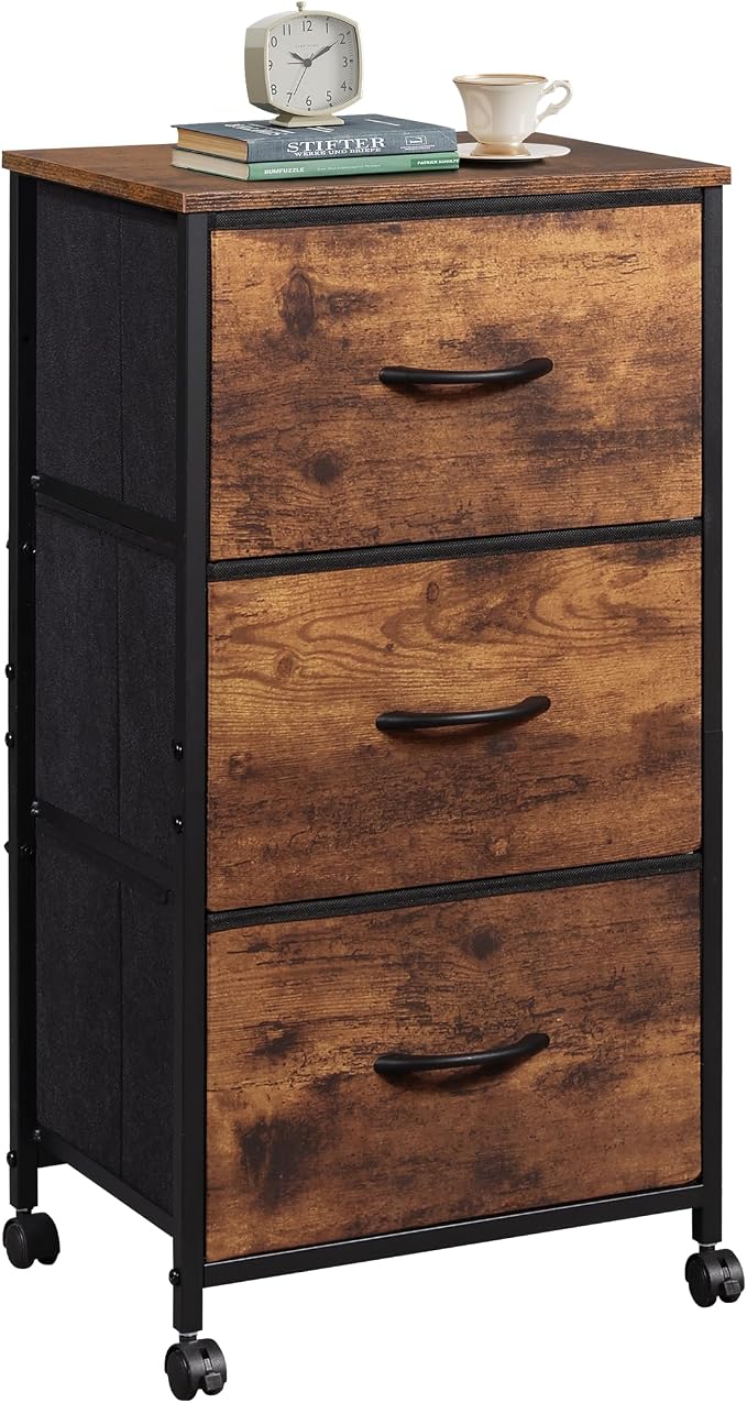 WLIVE Rolling Dresser Nightstand by WLIVE