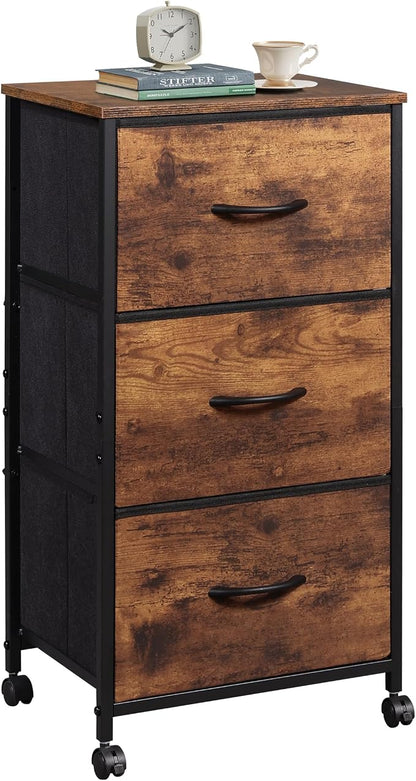 WLIVE Rolling Dresser Nightstand by WLIVE