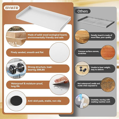 Washer Dryer Countertop, 27.5" D x 54" W Washer and Dryer Topper Covers - Image 6